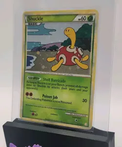 2010 Pokemon TCG HeartGold & SoulSilver Shuckle SWIRL HOLO Rare 11/123 LP - Image 3