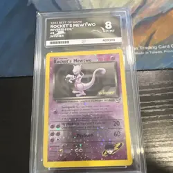 ACE 8 Rocket's Mewtwo #8 2003 Best of Game Winner Stamp Reverse Holo Pokemon TCG - Image 1