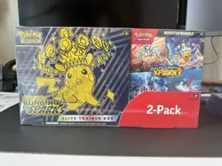 Pokemon TCG Surging Sparks ETB & Booster Bundle Costco 2-Pack READY TO SHIP - Image 1