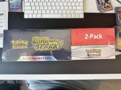 Pokemon TCG Surging Sparks ETB & Booster Bundle Costco 2-Pack READY TO SHIP - Image 2