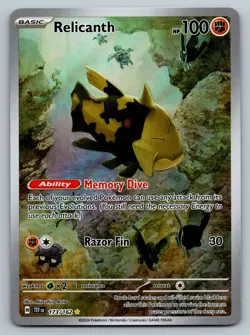 Pokemon TCG Relicanth 173/162 SV05: Temporal Forces Holo Illustration Rare (IR) - Image 1