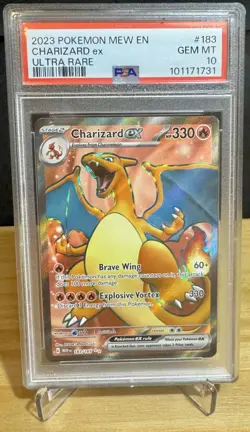2023 Pokemon 151 Mew EN - Charizard ex - Ultra Rare - 183/165- PSA 10 GEM MINT - Image 1