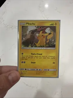 Pikachu 2019 Sun & Moon HD Swirl Black Star Promo Cosmos Pokemon Card SM234 (NM) - Image 1