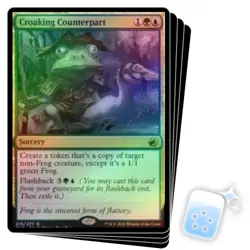 FOIL CROAKING COUNTERPART X4 Innistrad: Midnight Hunt MID Magic MTG MINT CARD - Image 1