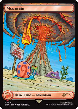 Mountain (Secret Lair 1942) FOIL PROMO NM Basic Land MAGIC MTG CARD ABUGames - Image 1