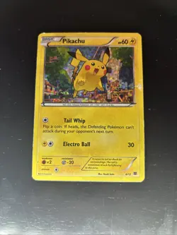 Pokemon Card Pikachu 5/12 2016 McDonald's Collection Holo Rare Light Played - Image 1