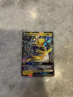 Pokemon Ampharos GX Holo Ultra Rare TCG Card Sun & Moon Team Up 43/181 - Image 1
