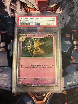 Kadabra - PSA 10 - Cosmos Holo 151 Promo 064/165 Alakazam ex Box Pokemon Card - Image 1