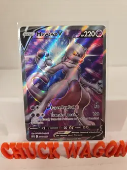 Pokemon Card TCG - Mewtwo V SWSH229 Black Star Promo Swo TCG Pokemon NM - Image 1