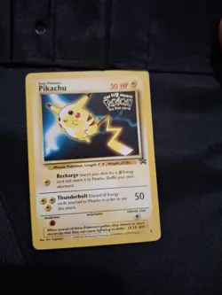 Pokemon TCG Pikachu Black Star Promo #4 The First Movie Promo Rare Card LP - Image 1
