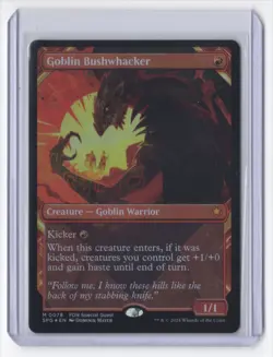 #78 2024 Foundations Special Guest Foil Goblin Bushwhacker Mythic - Image 1