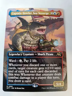 MTG Captain Howler, Sea Scourge Borderless - Aetherdrift - Image 1
