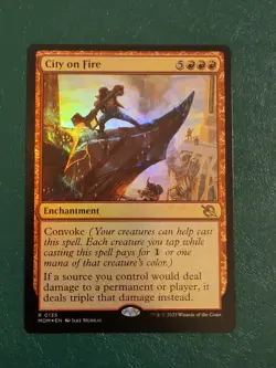 City on Fire FOIL March of the Machine 135 NM - Image 1