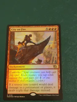 City on Fire FOIL March of the Machine 135 NM - Image 2