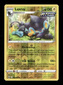 Luxray (43) Reverse Holo Rare Crown Zenith 043/159 LP Pokemon LP - Image 1
