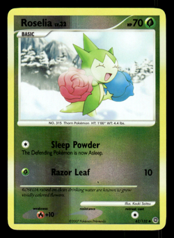 Roselia LV.32 Secret Wonders 62/132 - Reverse Pokemon Holo Foil Rare - Image 1