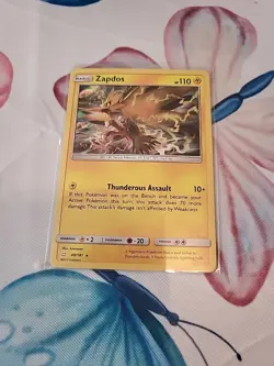 2019 Pokemon 40/181 Zapdos Sm-Team Up Holo LP - Image 1