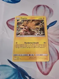 2019 Pokemon 40/181 Zapdos Sm-Team Up Holo LP - Image 2