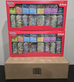 Lot of 2 - Costco Promo Pokemon TCG: Prismatic Evolutions 8 Mini-Tins - Image 1