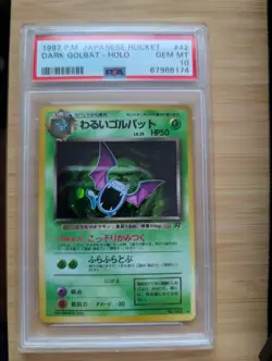 1998 PSA 10 Gem Mint Pokemon Japanese Rocket Dark Golbat Holo Rare - Image 1