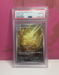 PSA 10 Ninetales AR 110/108 SV3 Ruler of the Black Flame - Pokemon Japanese 2023 - Image 1