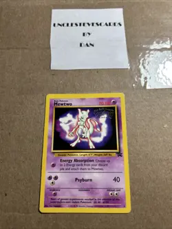 1999 Mewtwo #3 Black Star WB Pokemon the First Movie Promo NM - Image 1