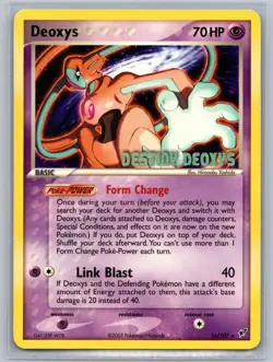 Pokemon TCG Deoxys (Normal Forme) #016/107 Reverse Holo (Stamped) - Image 1