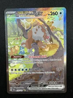 Bloodmoon Ursaluna ex 216/167 Sv06: Twilight Masquerade Holo Pokemon English - Image 1