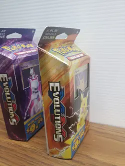 Pikachu Power & Mewtwo Mayhem XY Evolutions Theme Deck Pokemon TCG Cracked Ice. - Image 2
