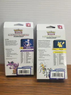Pikachu Power & Mewtwo Mayhem XY Evolutions Theme Deck Pokemon TCG Cracked Ice. - Image 5