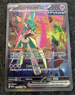 Pokemon TCG Iron Valiant ex 249/182 Holo - SV04: Paradox Rift - NM/M - Image 1
