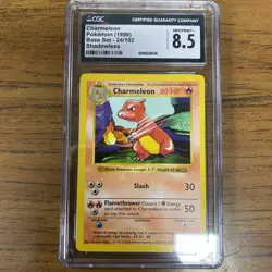 Pokemon Charmeleon 024/102 Base Set (Shadowless) CGC 8.5 - Image 3