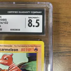 Pokemon Charmeleon 024/102 Base Set (Shadowless) CGC 8.5 - Image 5