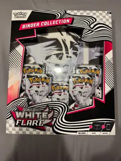 Pokemon White Flare Binder Collection Box (Sealed) - Image 1