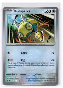 Dunsparce (Master Ball Pattern) SV: Prismatic Evolutions - Pokemon NM 079/131 - Image 1