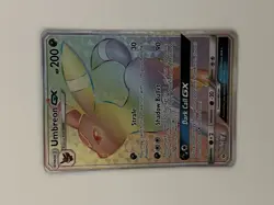 Pokemon Umbreon GX Secret Rare Rainbow Card Sun & Moon Base Set 154/149 - Image 1