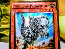 Fossil Dyna Pachycephalo premium gold rare yu-gi-oh trading card singles - Image 2