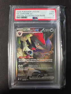 Pokemon TCG N's Zoroark EX Holo Card 185/159 Sv09: Journey Together PSA 9 - Image 1