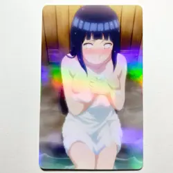 Naruto Hinata Hyuga Sexy Doujin Waifu Girl Anime Art Goddess Card - Image 1