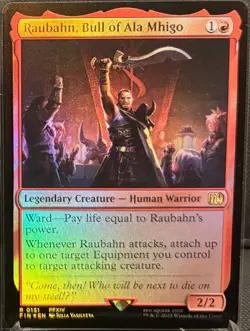 MTG Final Fantasy Raubahn, Bull of Ala Mhigo Foil (Rare) - Image 1