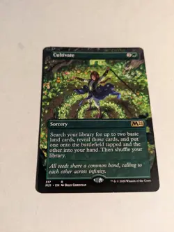 Cultivate 317 Borderless Alternate Art Core Set 2021 M21 MTG NM - Image 2