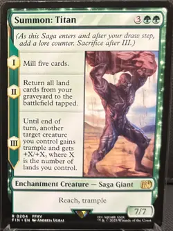 MTG Final Fantasy Summon: Titan (Rare) - Image 1