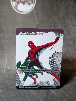 MTG, Heroic Intervention (#0034), Spider-Man Eternal, Non-Foil, NM Mythic - Image 1