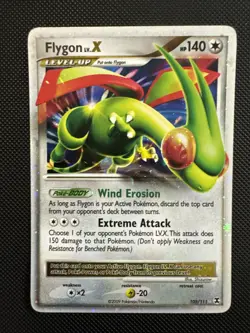 Flygon Lv.X 105/111 Rising Rivals Holo Pokemon - Image 1