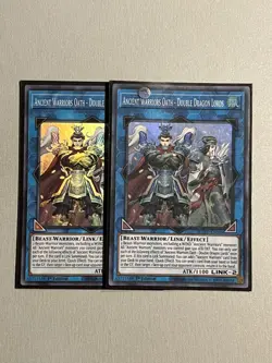 Yugioh 2xAncient Warriors Oath - Double dragon lords ROTD-EN048 NM - Image 1