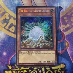 The White Stone of Legend LCKC-EN010 Secret Rare Yugioh Unlimited Edition Mint - Image 1