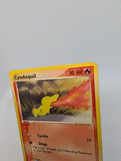 Cyndaquil 59/100 - EX Sandstorm - Vintage WOTC Pokemon TCG Card - HP CREASE DMG - Image 2