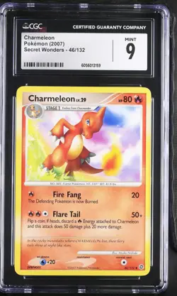 CGC 9 MINT Charmeleon 2007 Secret Wonders 46/132 Pokemon Card - Image 1