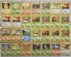 Base set Jungle Fossil WOTC Pokemon 52 Card Lot Vintage Bulk Collection - Image 1