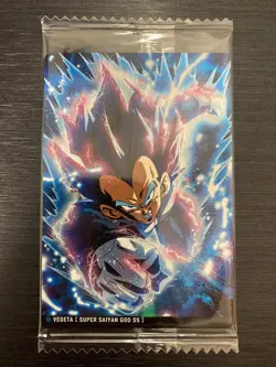 No.10 R Vegeta Dragon Ball Potato Snack Card Itajaga Shokugan Japanese - Image 1